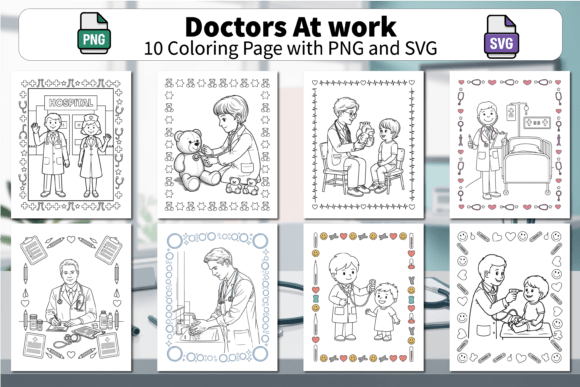 Busy Doctors at Work Coloring Book: Designer’s Honest Take
