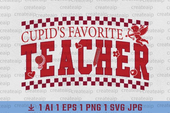 Cupid’s Favorite Teacher Valentine PNG