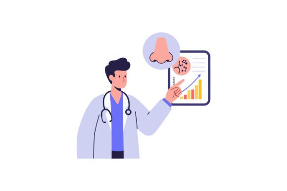 Doctor Presenting Nasal Health Chart
