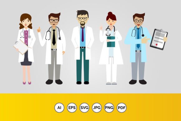 Doctors Male and Female Characters Set