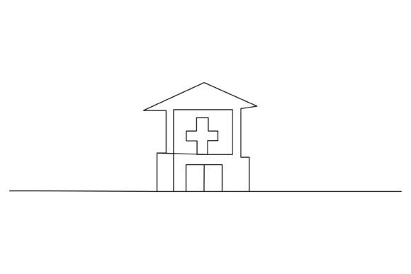 One Line a Hospital Building