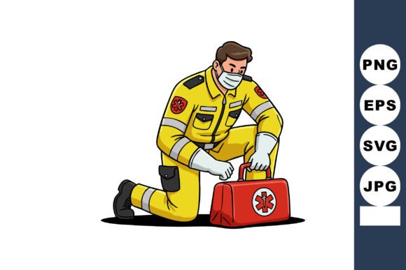 Paramedic Kneeling with Red: A Stitcher's Honest Review