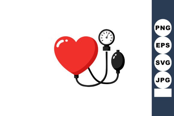 Red Heart Shaped Blood Pressure Monitor