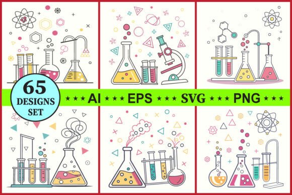 Scientific Laboratory Vector Design Set