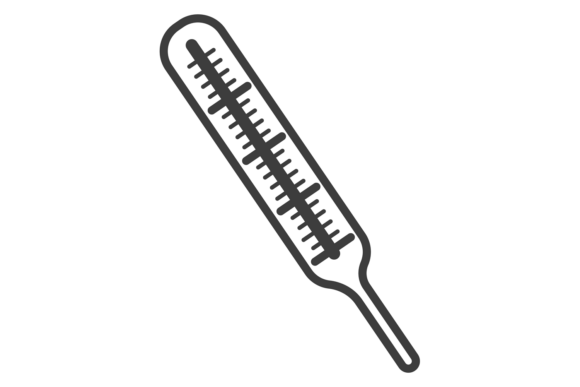 Thermometer Line Icon. Temperature Measu